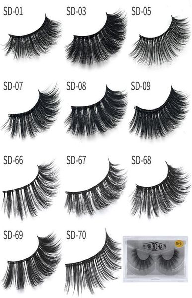 in stock 20 styles new 3d mink eyelashes false eyelash eye lashes extension eyelash soft natural thick fake eyelashes 3d eyel1898105